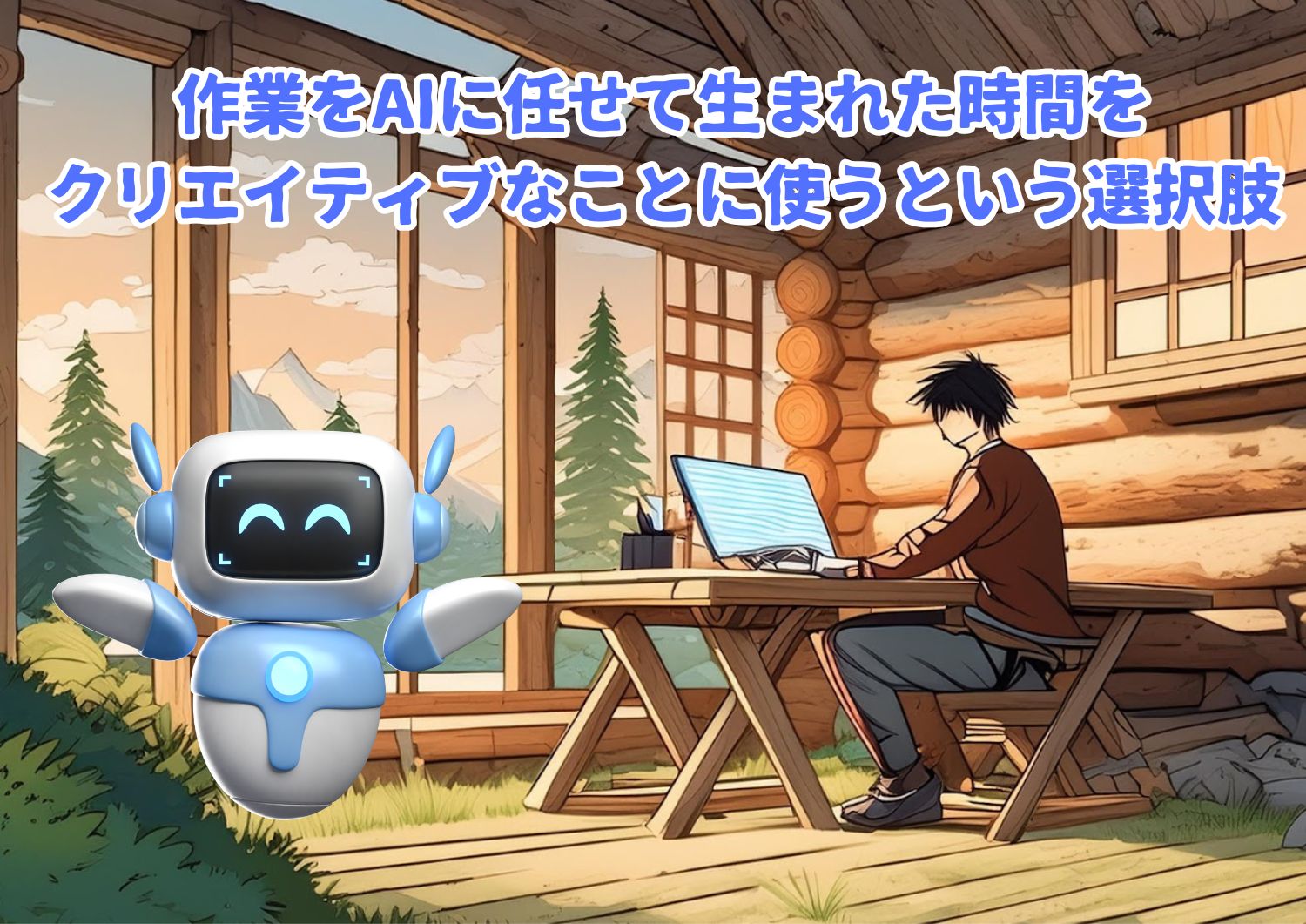 作業をAIに任せて生まれた時間をクリエイティブなことに使うという選択肢